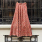 Gonna Malu’ Viscosa Rossa con motivo Beige