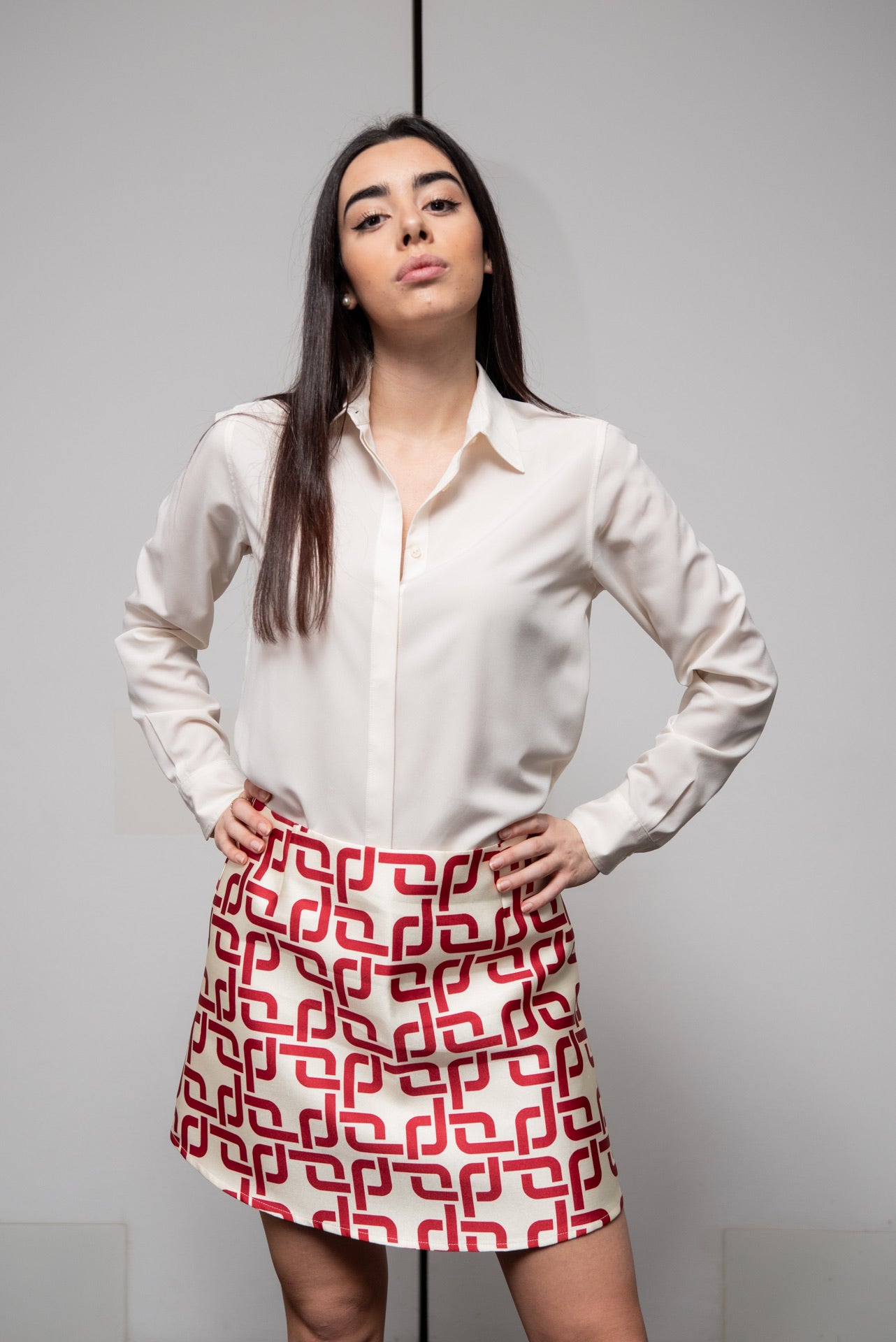 Gonna Monica Greche Rosso