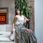 Gonna Franci Cotone Liberty Verde