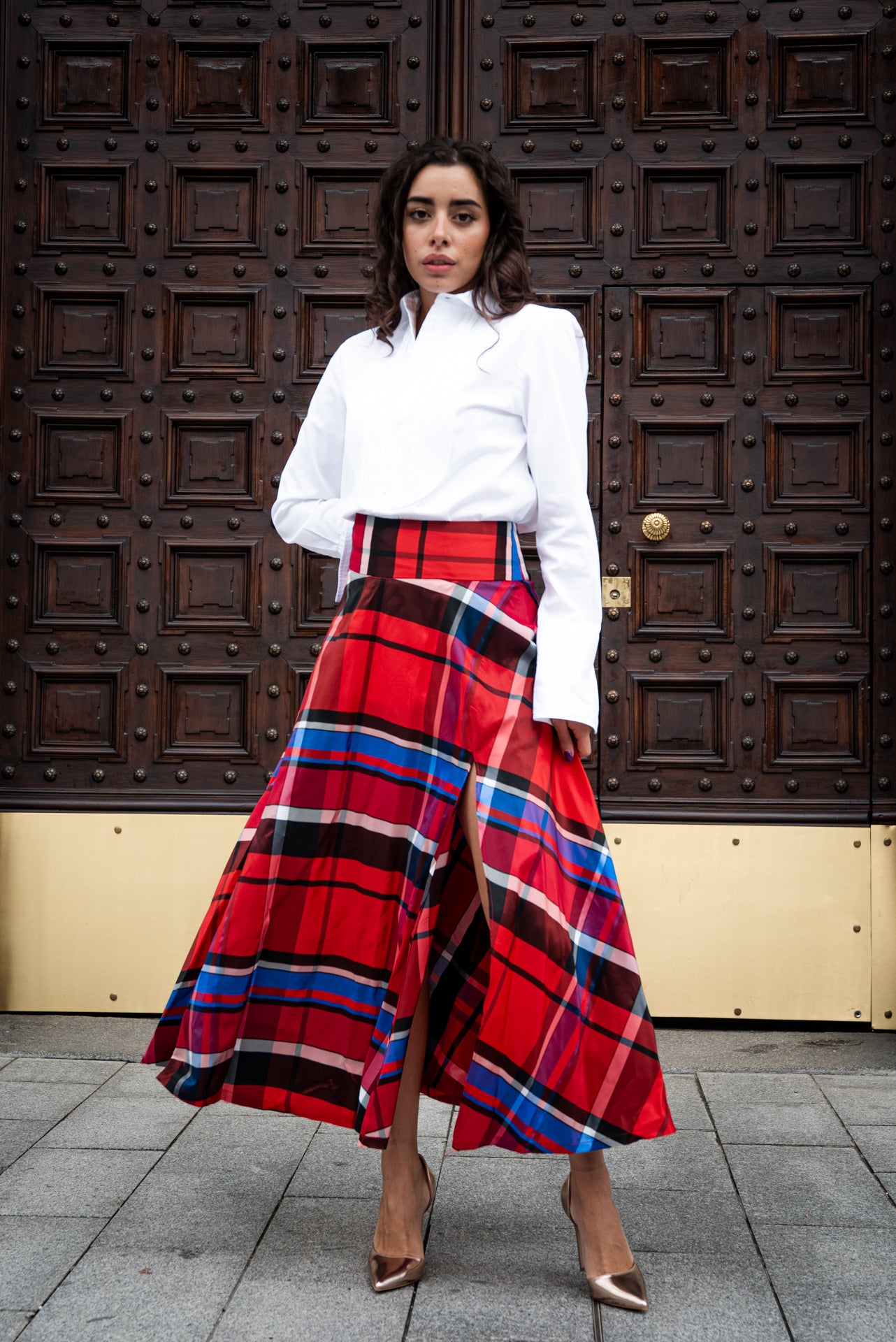 Gonna Antonia Scozzese rossa