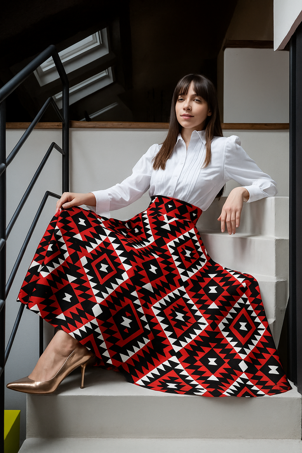 Gonna Valentina Itkat Tessuto Douchesse