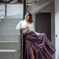 Gonna Franci Cotone Liberty Viola