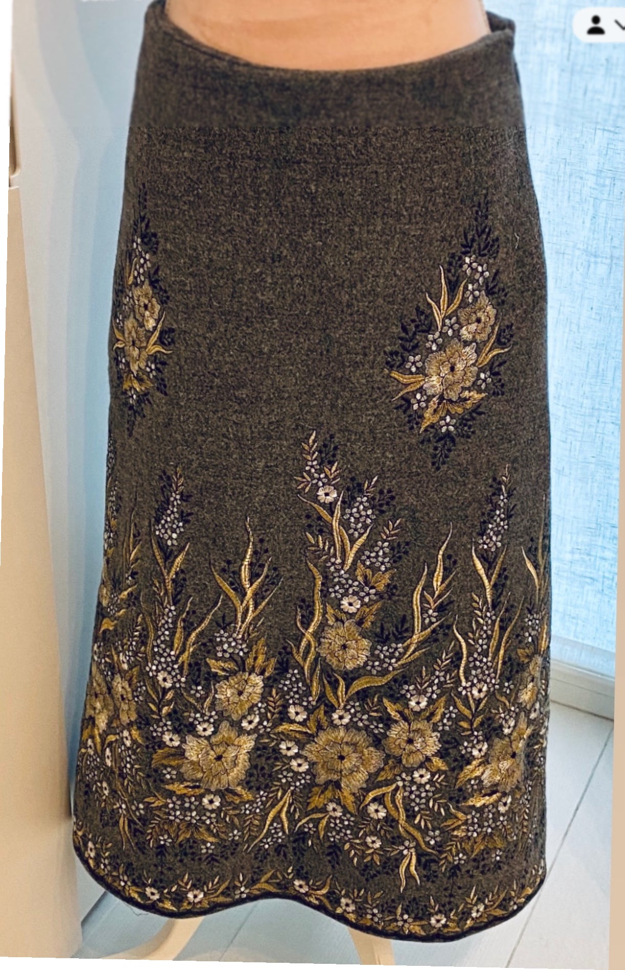 Gonna LIVIA Lana Ricamata LIMITED EDITION