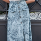 Gonna Toile de Jouy Azzurro Cielo