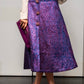Gonna Letizia Broccato Viola