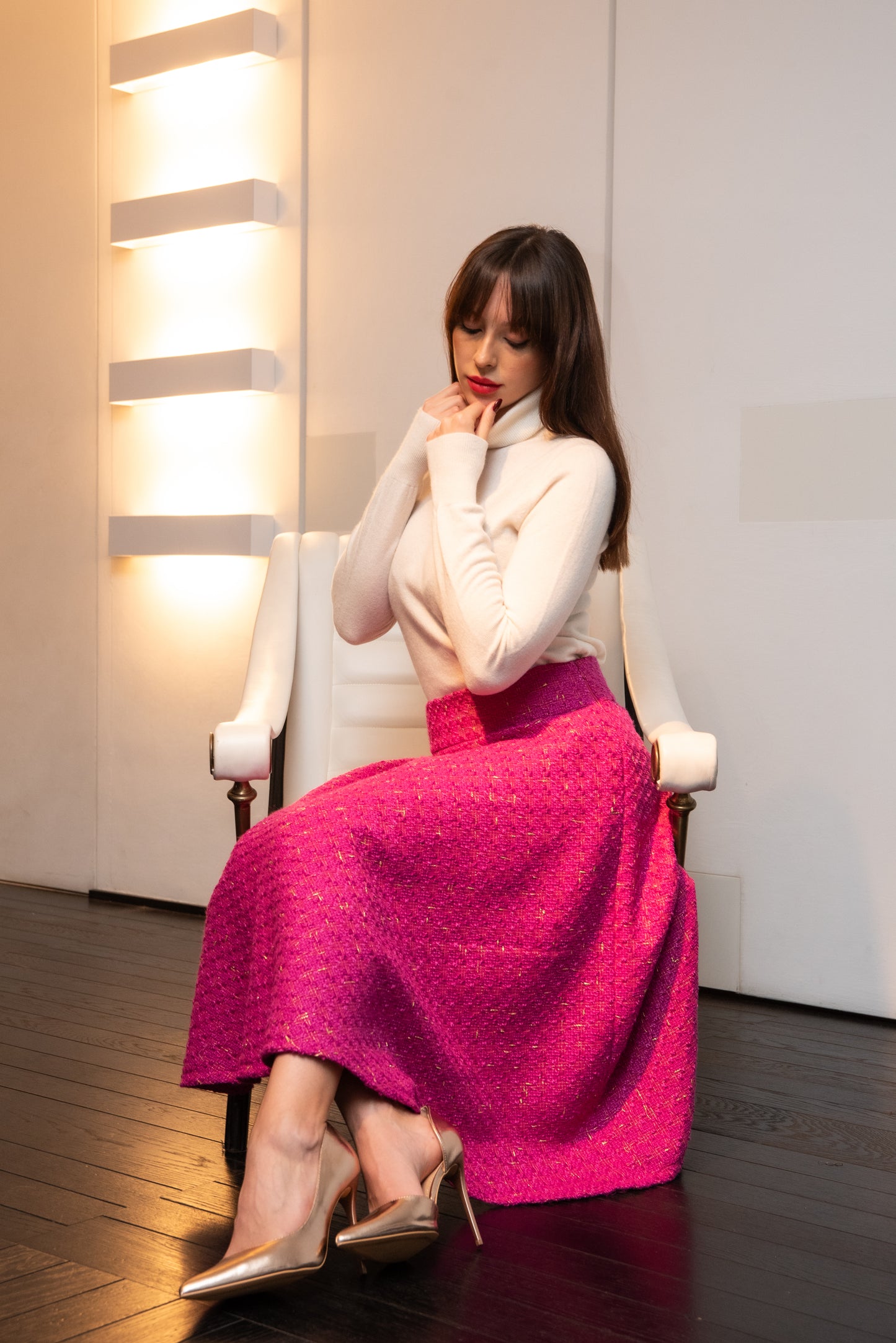 Gonna Valentina Tweed fuxia