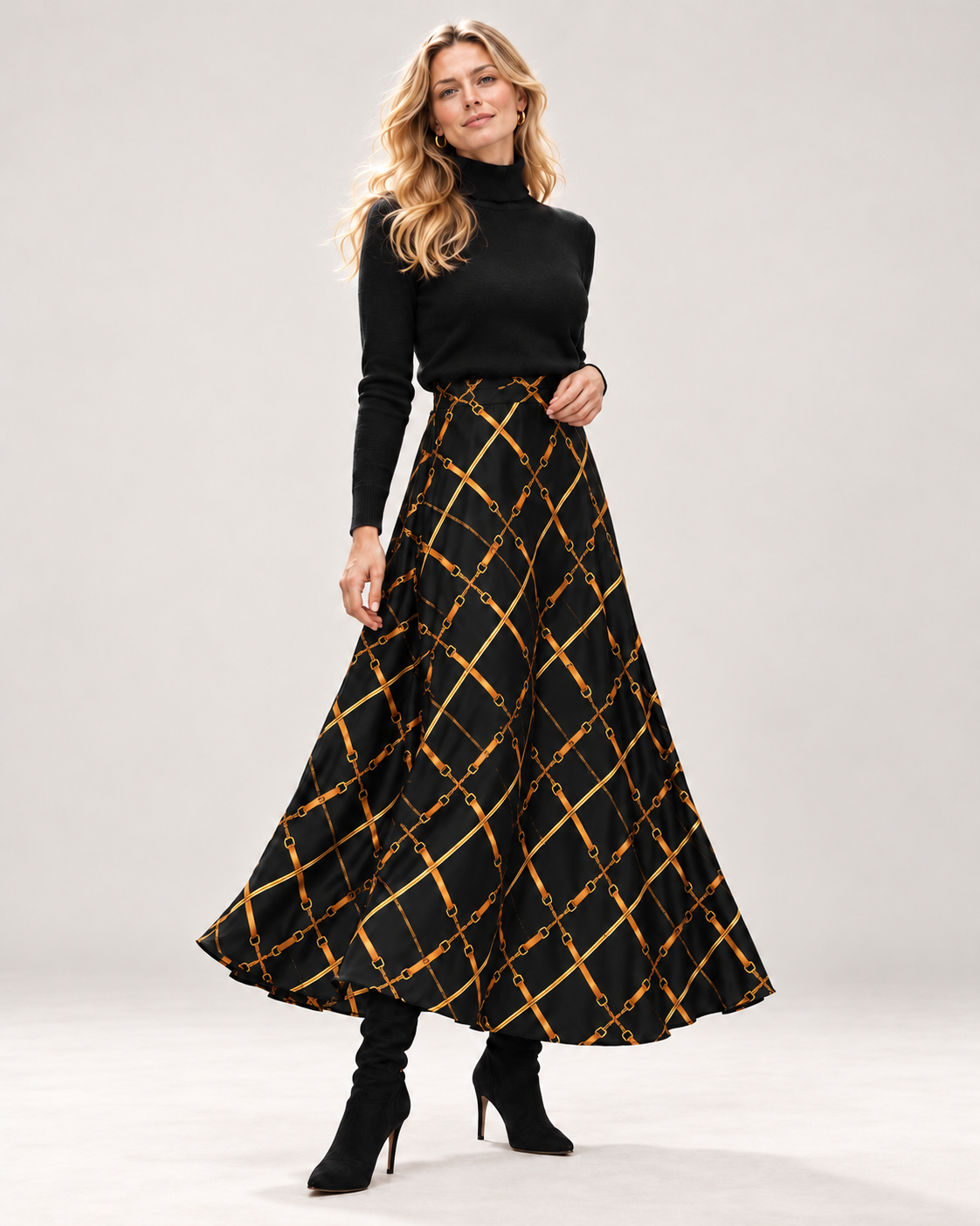 Gonna Malù Twill Cinghie Nero