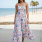Gonna Franci e top Capri in Cotone a fiori