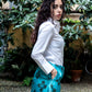 Gonna Monica Catene Turchese