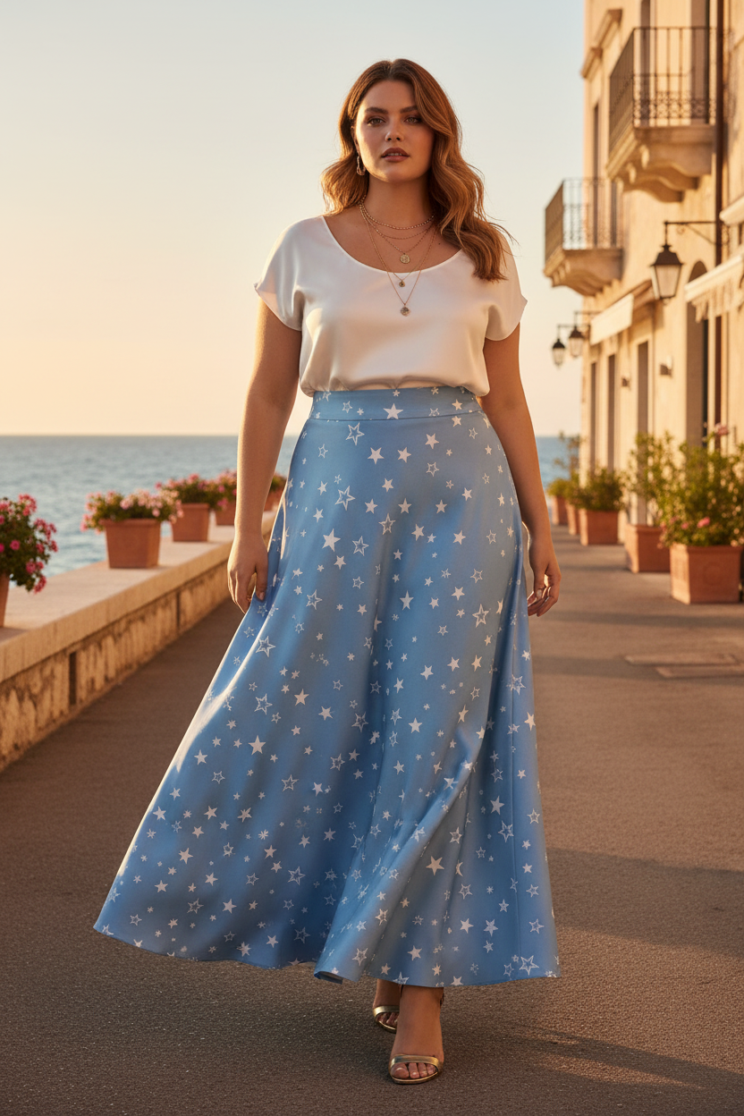 Gonna Azzurra Stelle - Strada di Mare
