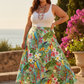 Gonna Malu’ raso di cotone Curvy PARROTS